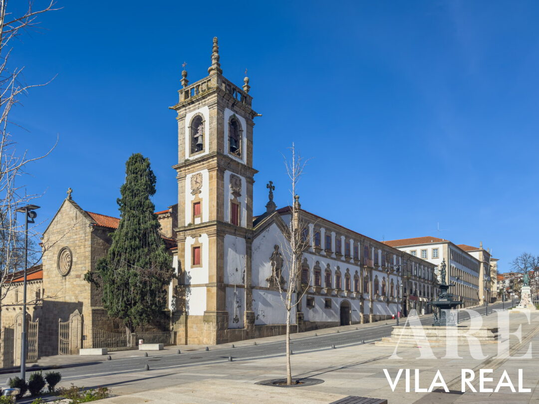 Vila Real é conhecida pelo vizinho Parque Natural do Alvão e pelo famoso Vale do Douro, conhecido pelas suas vinhas em socalcos. Arquitetonicamente, Vila Real apresenta uma variedade de casarões barrocos, sendo o Palácio de Mateus o exemplo mais notável. Nesta imagem Catedral de Vila Real no centro da cidade